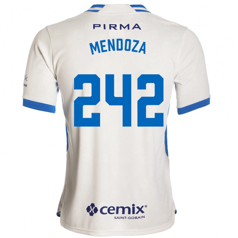 DanxenメンズGiovani Mendoza#242白青赤アウェイシャツ2026/27ジャージーユニフォーム