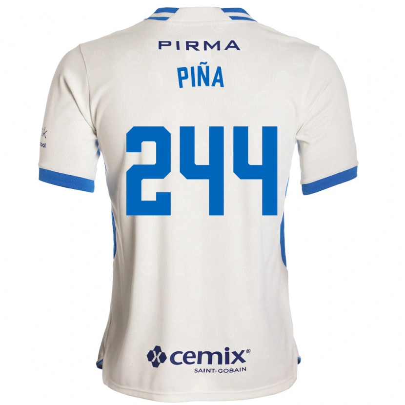 DanxenメンズOscar Piña#244白青赤アウェイシャツ2026/27ジャージーユニフォーム