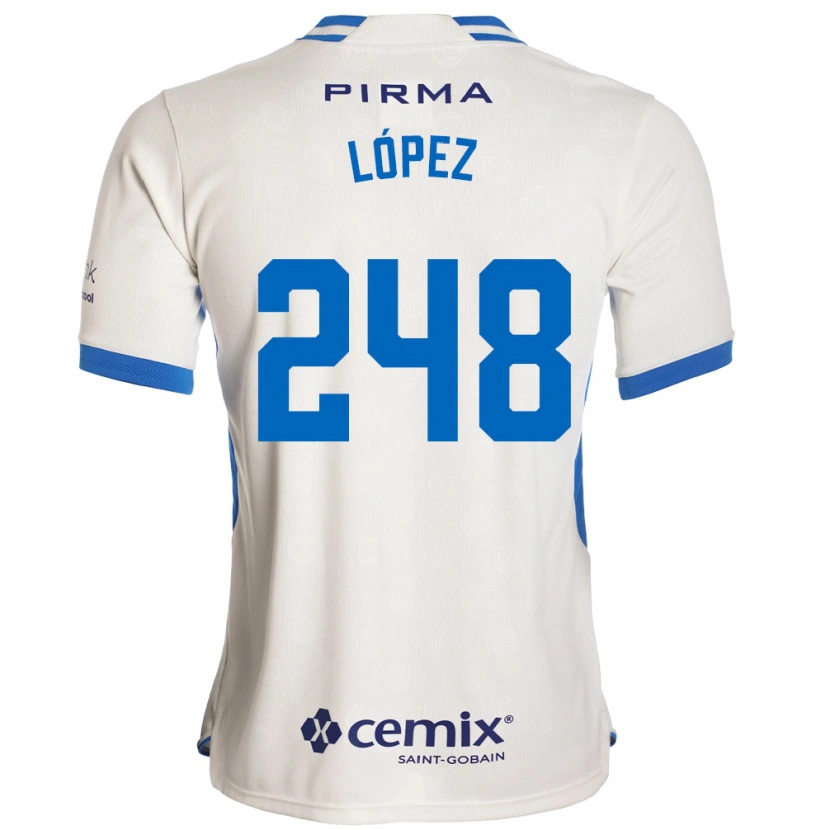 DanxenメンズErnesto López#248白青赤アウェイシャツ2026/27ジャージーユニフォーム