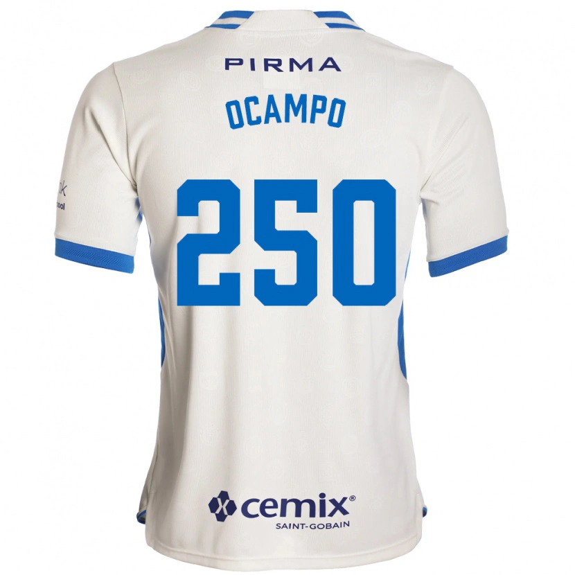 DanxenメンズDiego Ocampo#250白青赤アウェイシャツ2026/27ジャージーユニフォーム