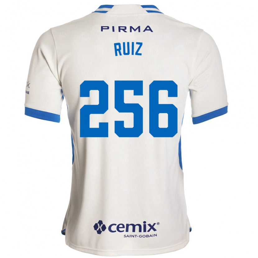 DanxenメンズFernando Ruiz#256白青赤アウェイシャツ2026/27ジャージーユニフォーム