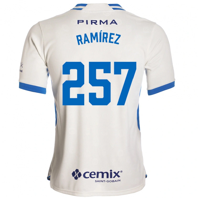 DanxenメンズJacobo Ramírez#257白青赤アウェイシャツ2026/27ジャージーユニフォーム