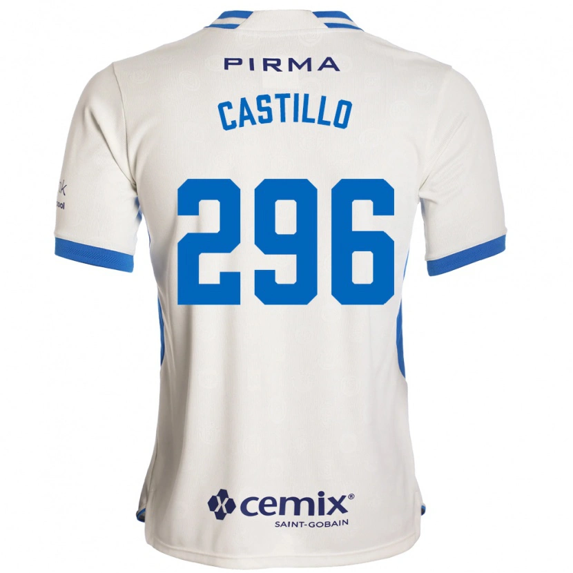 DanxenメンズEduardo Castillo#296白青赤アウェイシャツ2026/27ジャージーユニフォーム