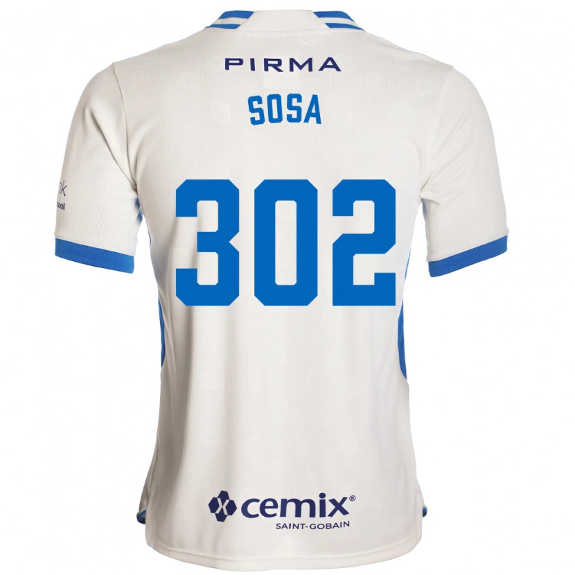 DanxenメンズDustyn Sosa#302白青赤アウェイシャツ2026/27ジャージーユニフォーム