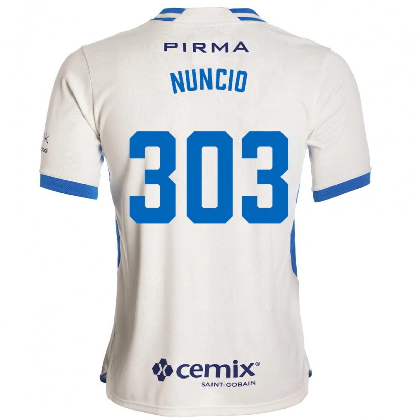 DanxenメンズCarlos Nuncio#303白青赤アウェイシャツ2026/27ジャージーユニフォーム