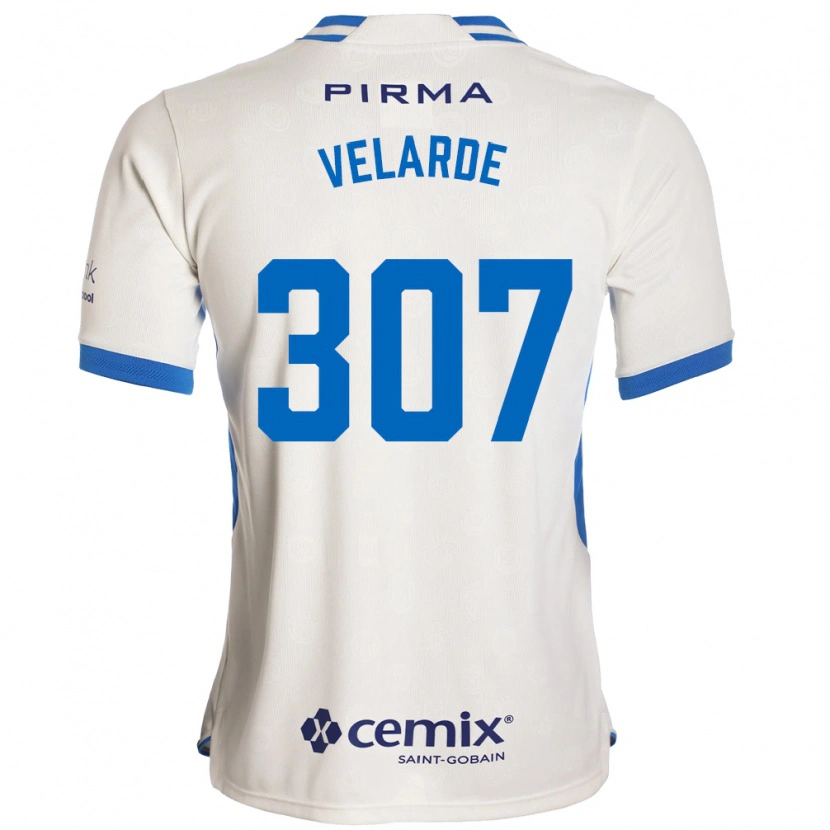 DanxenメンズJuan Velarde#307白青赤アウェイシャツ2026/27ジャージーユニフォーム