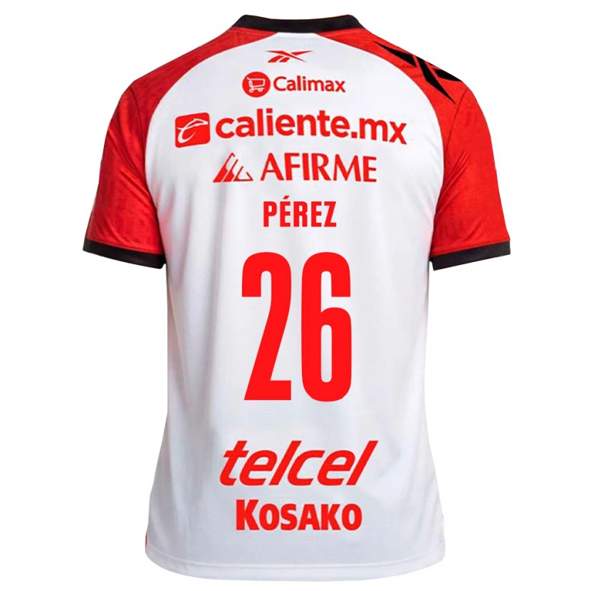 DanxenメンズAldahir Pérez#26白黒赤アウェイシャツ2026/27ジャージーユニフォーム