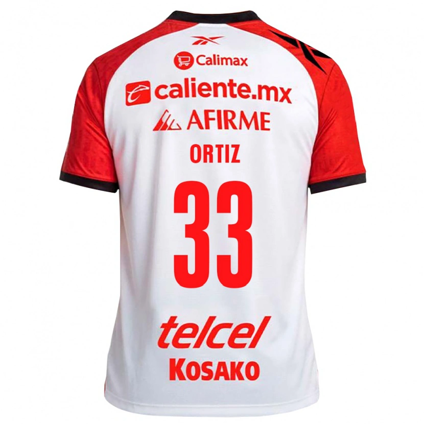 DanxenメンズPablo Ortiz#33白黒赤アウェイシャツ2026/27ジャージーユニフォーム