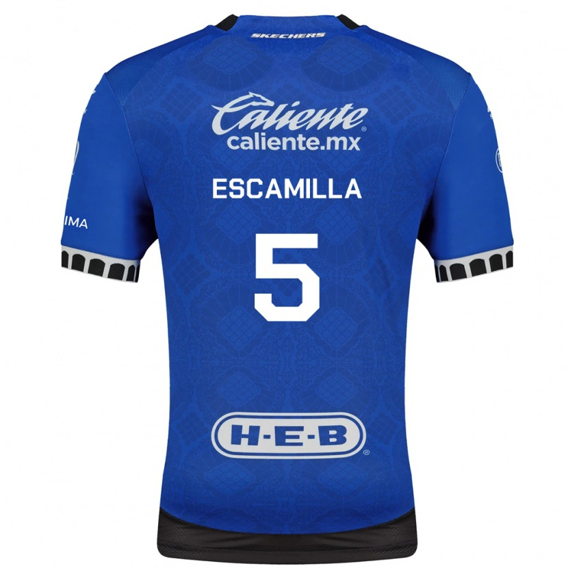 DanxenメンズKevin Escamilla#5ロイヤルブルー白黒アウェイシャツ2026/27ジャージーユニフォーム