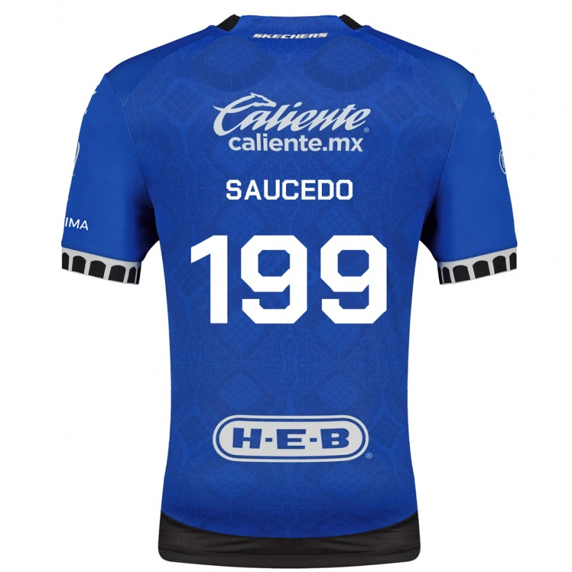 DanxenメンズChristian Saucedo#199ロイヤルブルー白黒アウェイシャツ2026/27ジャージーユニフォーム