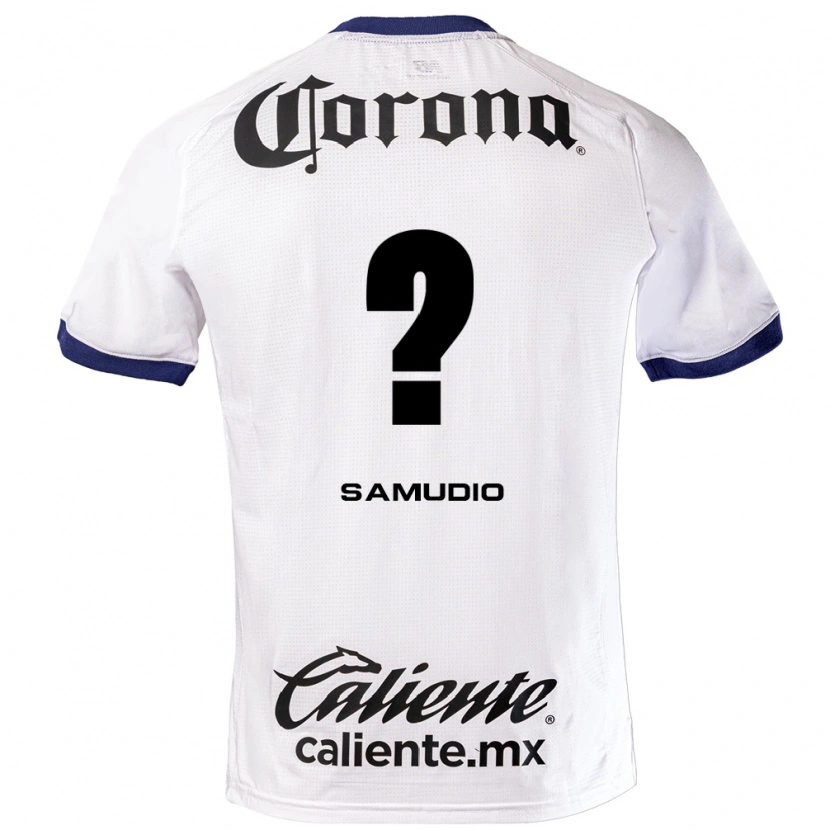 Danxenメンズブライアン・サムディオ#0白青黒アウェイシャツ2026/27ジャージーユニフォーム