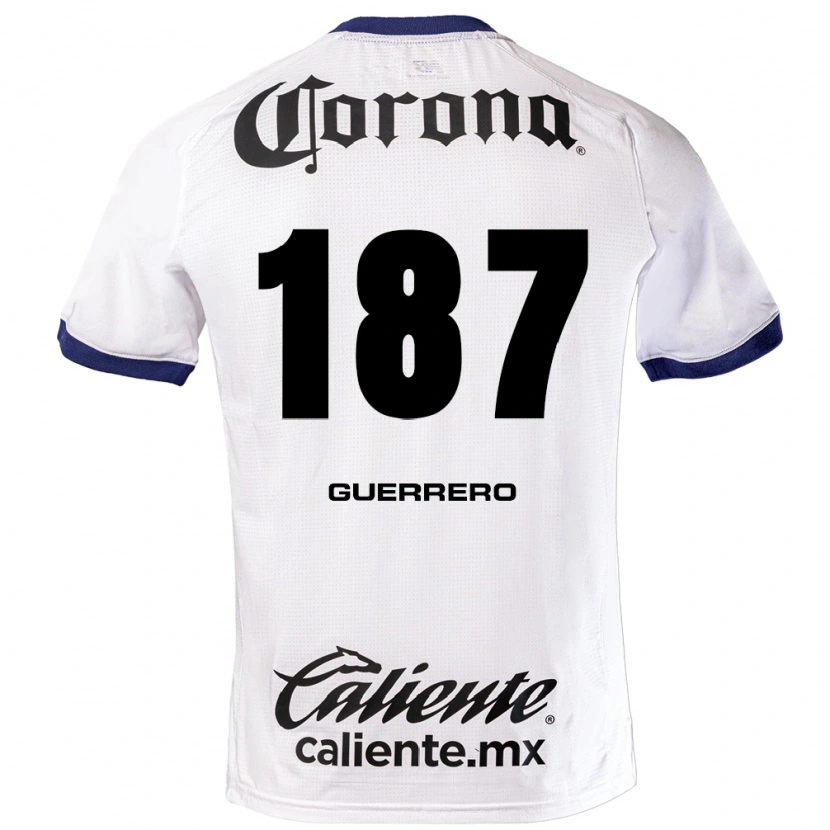 DanxenメンズDominic Guerrero#187白青黒アウェイシャツ2026/27ジャージーユニフォーム