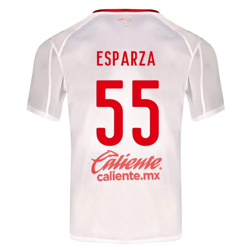 DanxenメンズSebastián Esparza#55白緑赤アウェイシャツ2026/27ジャージーユニフォーム