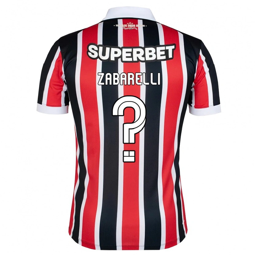 DanxenメンズGustavo Zabarelli#0赤白黒アウェイシャツ2026/27ジャージーユニフォーム