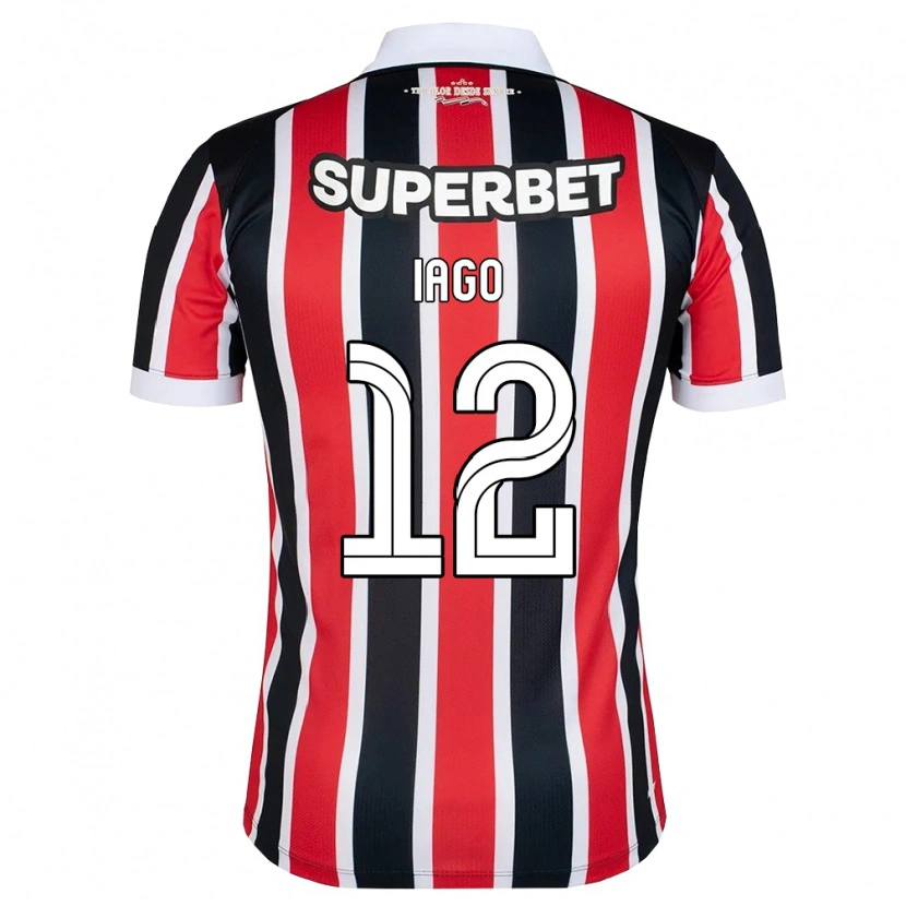 DanxenメンズIago Amaral Borduchi#12赤白黒アウェイシャツ2026/27ジャージーユニフォーム