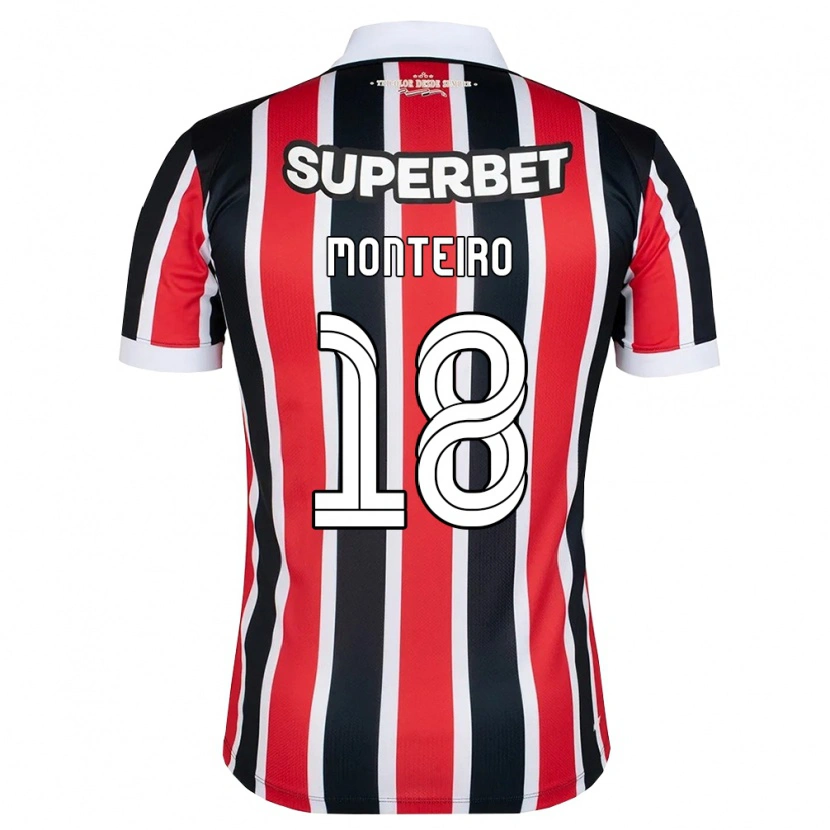 DanxenメンズSamuel Monteiro#18赤白黒アウェイシャツ2026/27ジャージーユニフォーム