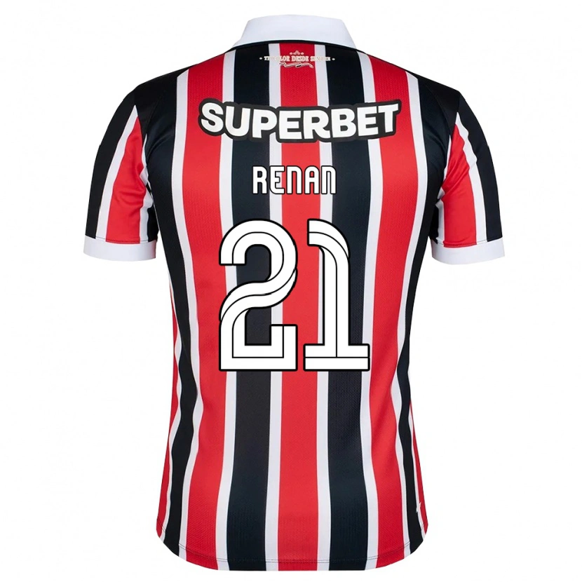 DanxenメンズRenan#21赤白黒アウェイシャツ2026/27ジャージーユニフォーム