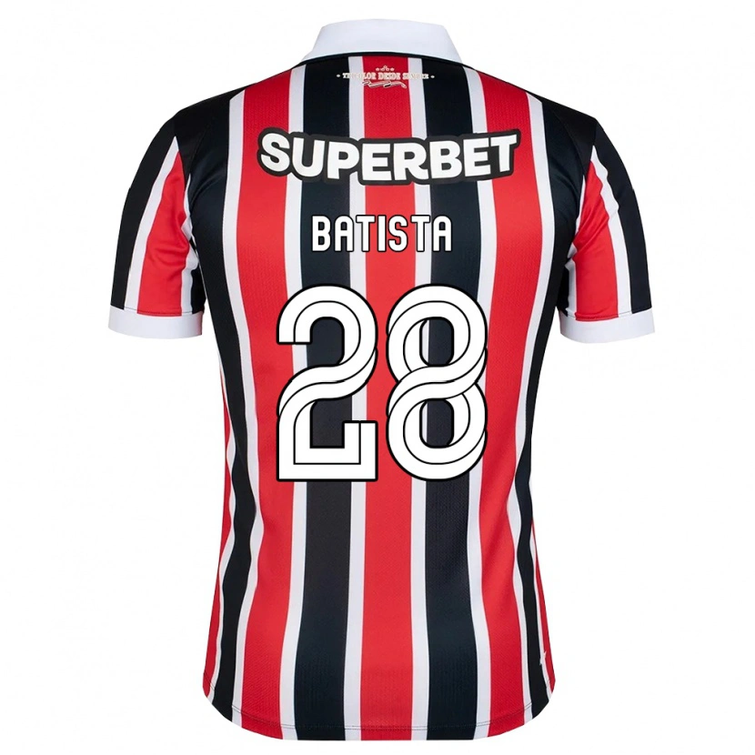 DanxenメンズGuilherme Batista#28赤白黒アウェイシャツ2026/27ジャージーユニフォーム