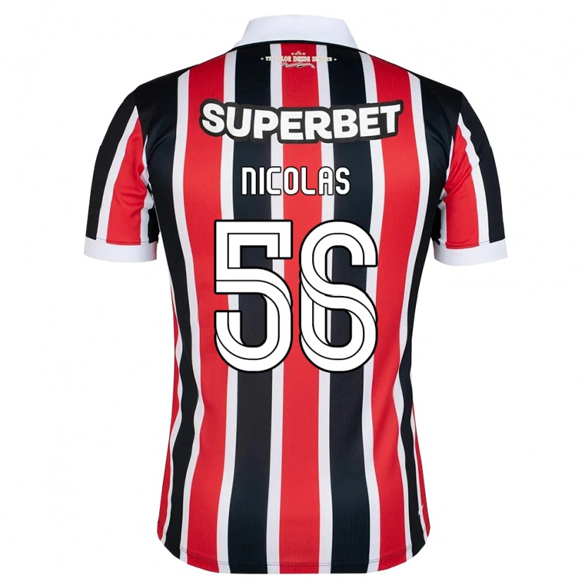 DanxenメンズNicolas#56赤白黒アウェイシャツ2026/27ジャージーユニフォーム