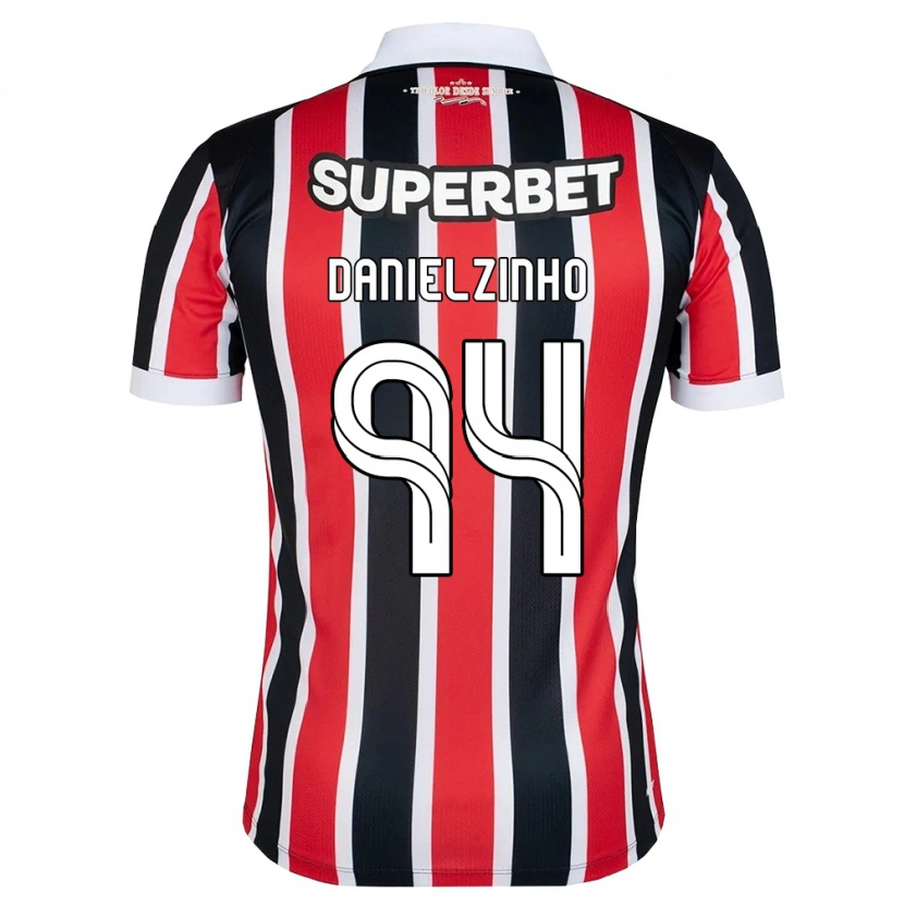 DanxenメンズDanielzinho#94赤白黒アウェイシャツ2026/27ジャージーユニフォーム