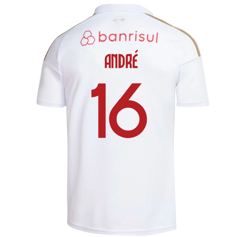 DanxenメンズAndré Sion Lemos Oliveira#16白赤アウェイシャツ2026/27ジャージーユニフォーム