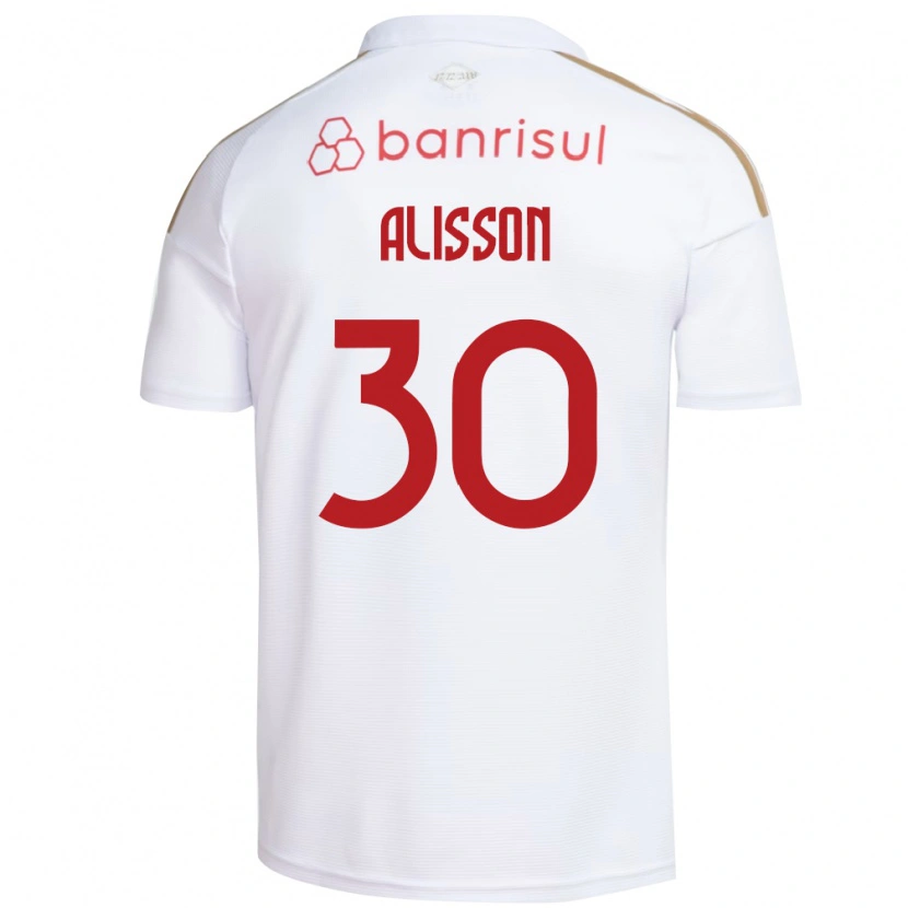 DanxenメンズAlisson#30白赤アウェイシャツ2026/27ジャージーユニフォーム
