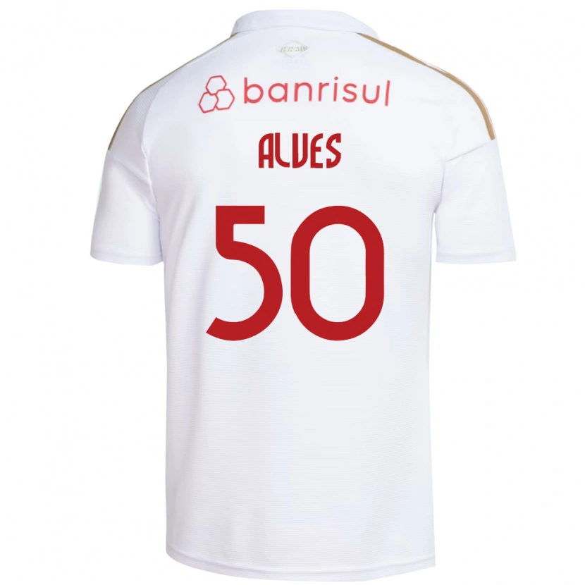 DanxenメンズKauan Alves#50白赤アウェイシャツ2026/27ジャージーユニフォーム