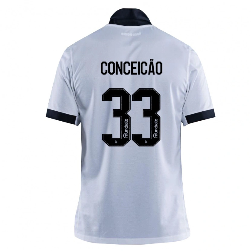 DanxenメンズRobert Conceição#33黒白アウェイシャツ2026/27ジャージーユニフォーム