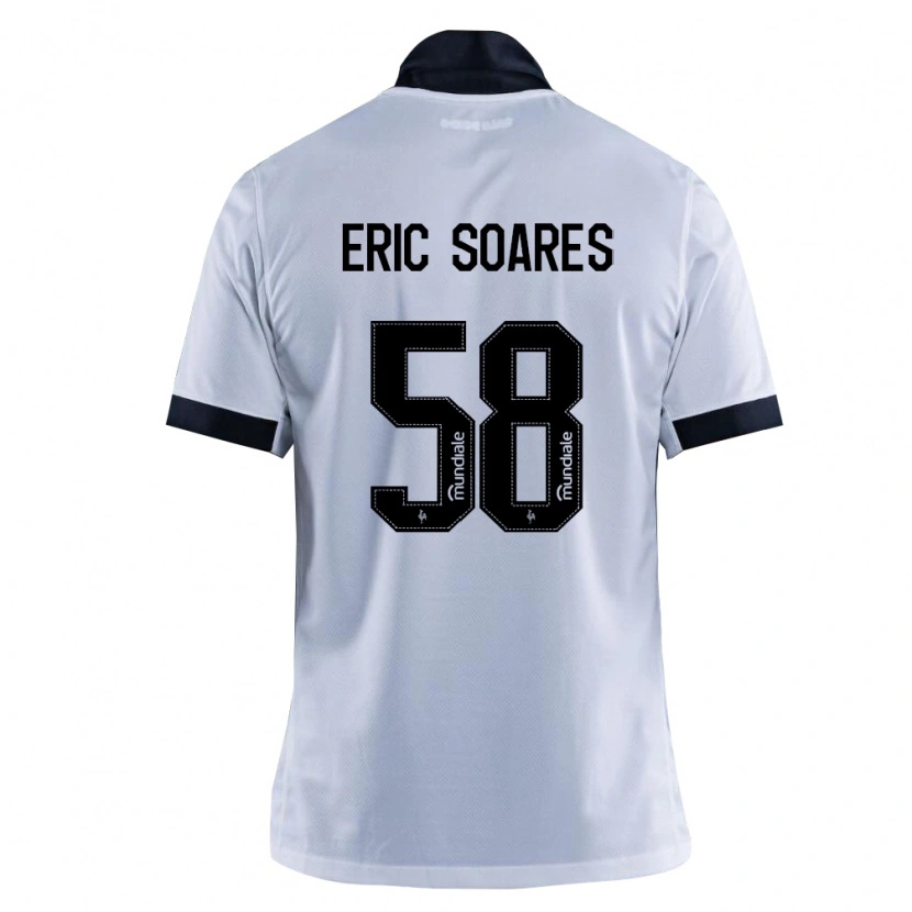 DanxenメンズEric Soares#58黒白アウェイシャツ2026/27ジャージーユニフォーム