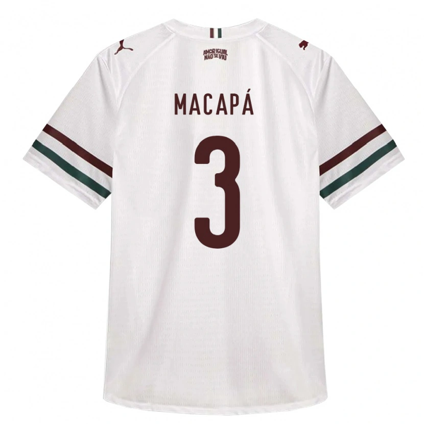 DanxenメンズGabriel Macapá#3白緑バーガンディアウェイシャツ2026/27ジャージーユニフォーム