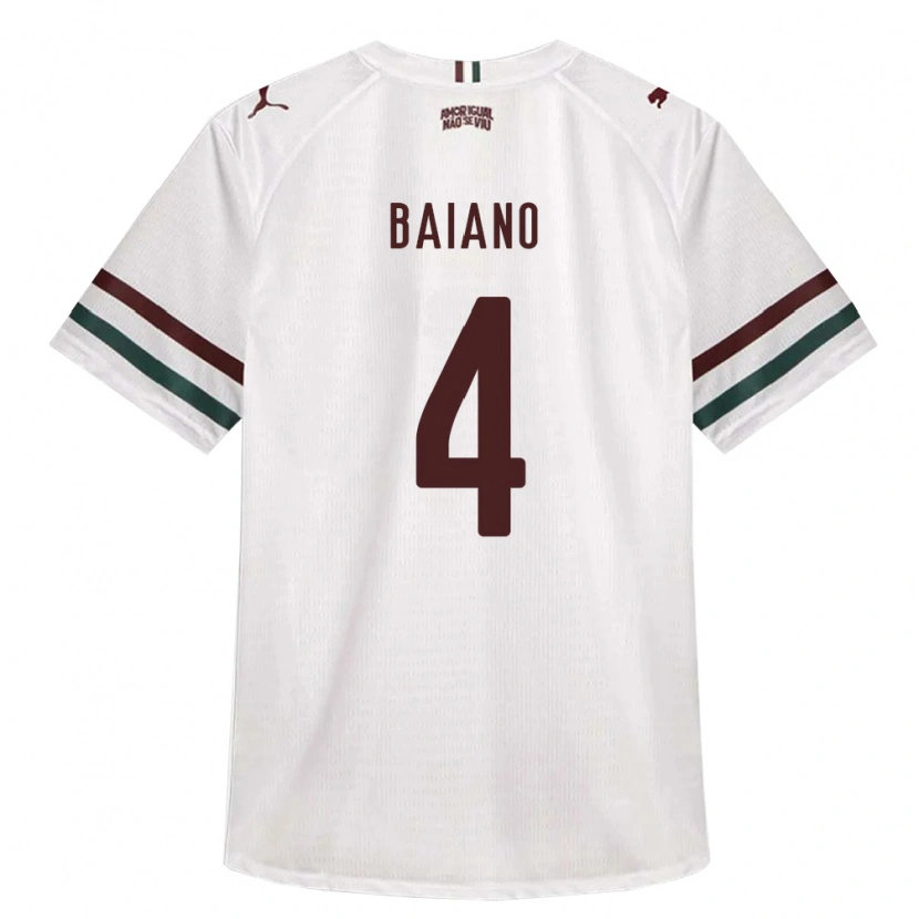 DanxenメンズCaíque Baiano#4白緑バーガンディアウェイシャツ2026/27ジャージーユニフォーム