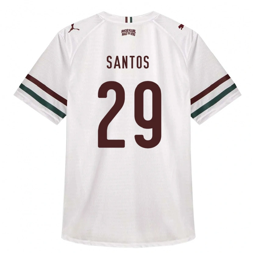 DanxenメンズThiago Santos#29白緑バーガンディアウェイシャツ2026/27ジャージーユニフォーム