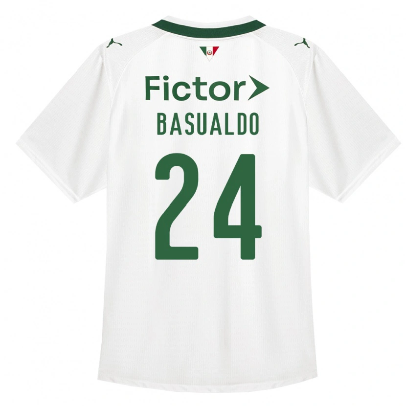 DanxenメンズLuis Basualdo#24緑白アウェイシャツ2026/27ジャージーユニフォーム