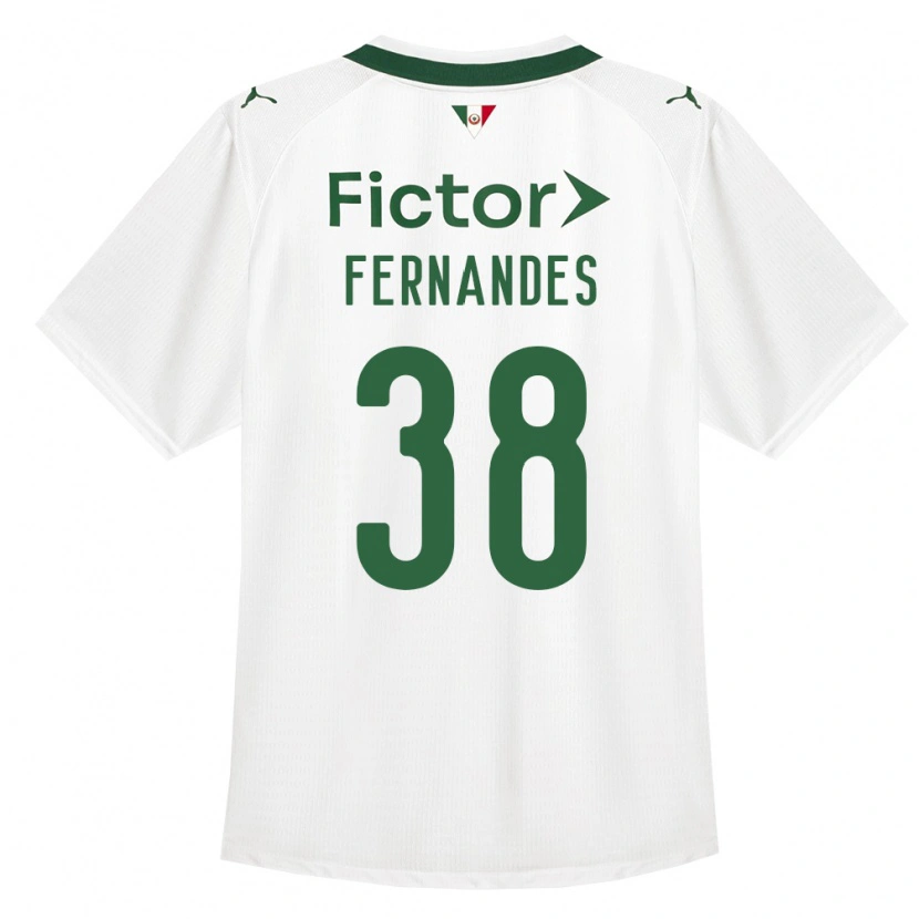 Danxenメンズマテウス・フェルナンデス#38緑白アウェイシャツ2026/27ジャージーユニフォーム