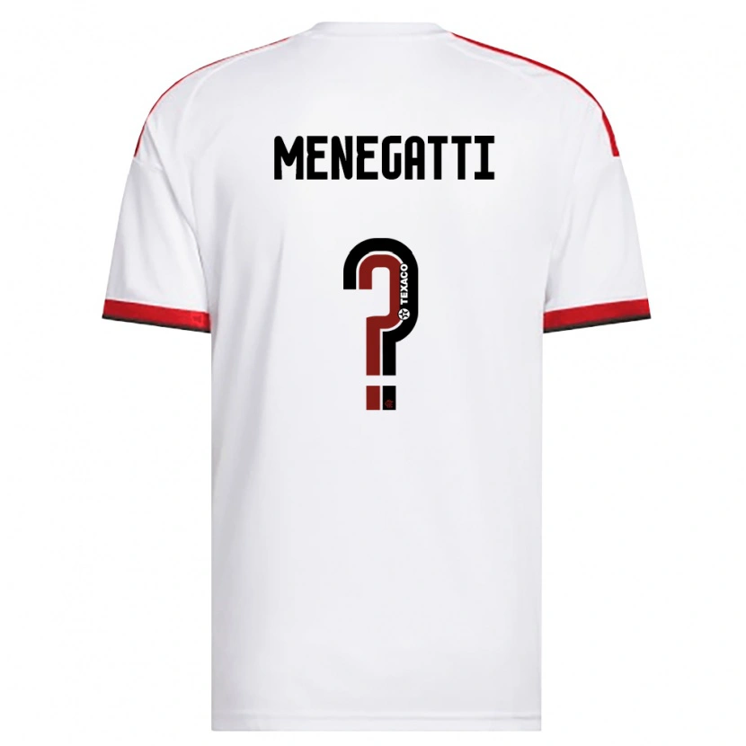 DanxenメンズKauan Menegatti#0白赤黒アウェイシャツ2026/27ジャージーユニフォーム