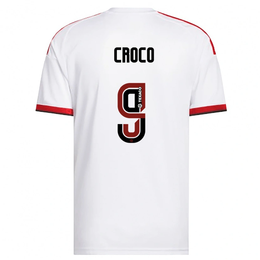 DanxenメンズGabi Croco#9白赤黒アウェイシャツ2026/27ジャージーユニフォーム