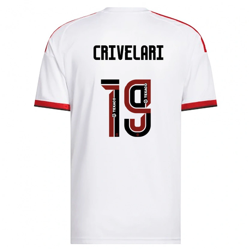 DanxenメンズCrivelari#19白赤黒アウェイシャツ2026/27ジャージーユニフォーム