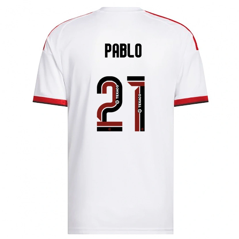 DanxenメンズPablo#21白赤黒アウェイシャツ2026/27ジャージーユニフォーム