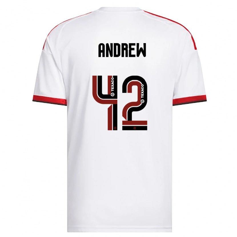 DanxenメンズAndrew#42白赤黒アウェイシャツ2026/27ジャージーユニフォーム