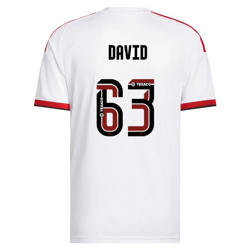 DanxenメンズDavid#63白赤黒アウェイシャツ2026/27ジャージーユニフォーム