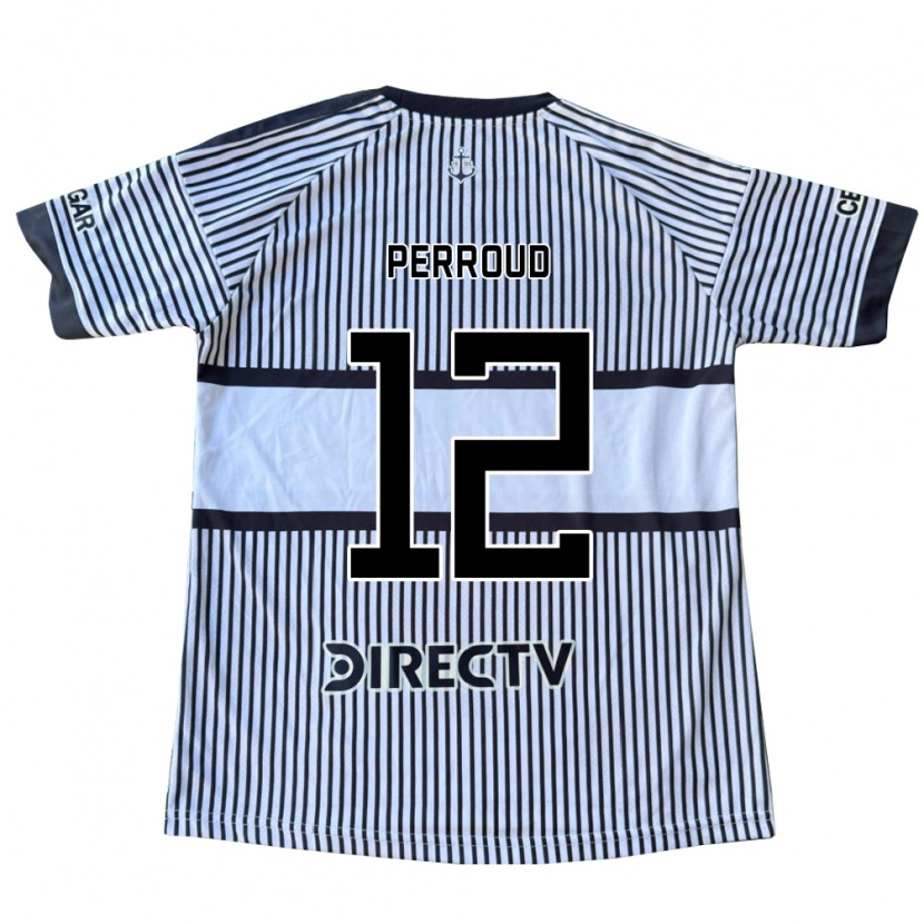 DanxenメンズValentín Perroud#12白黒黄アウェイシャツ2026/27ジャージーユニフォーム