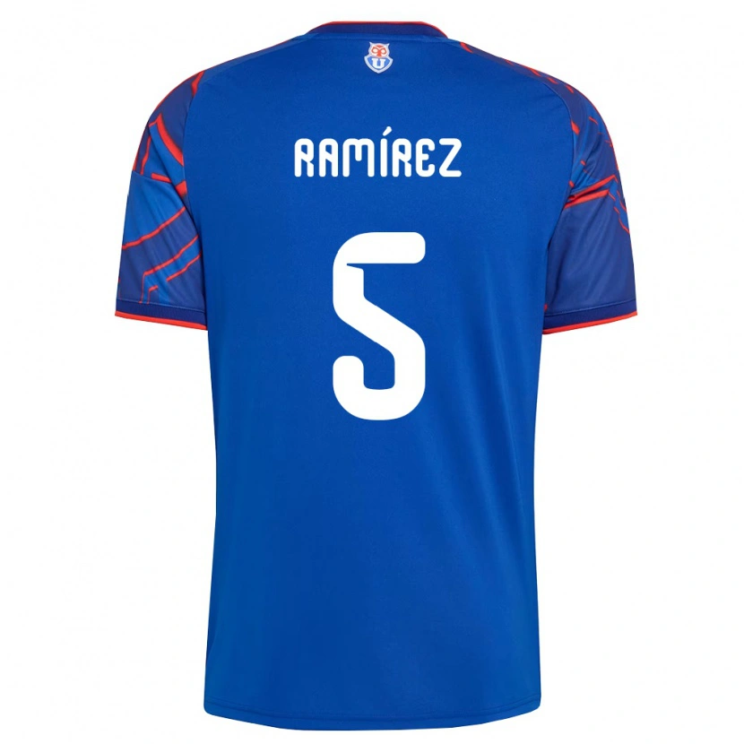DanxenレディースNicolás Ramírez#5ロイヤルブルー赤ホームシャツ2026/27ジャージーユニフォーム