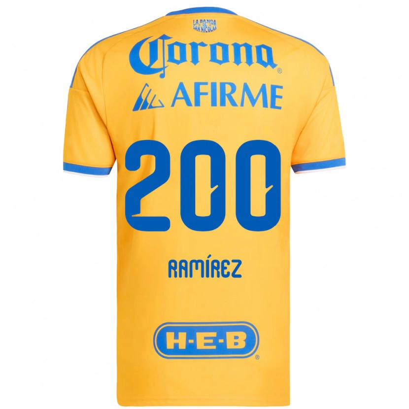 DanxenレディースDiego Ramírez#200黄色青ホームシャツ2026/27ジャージーユニフォーム