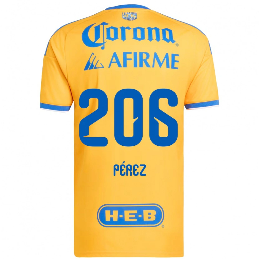 DanxenレディースEmmir Pérez#206黄色青ホームシャツ2026/27ジャージーユニフォーム