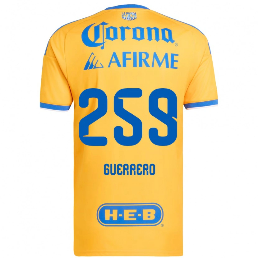 DanxenレディースErick Guerrero#259黄色青ホームシャツ2026/27ジャージーユニフォーム