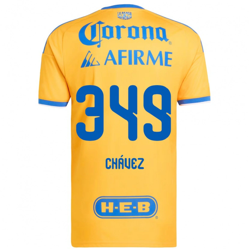 DanxenレディースJorge Chávez#349黄色青ホームシャツ2026/27ジャージーユニフォーム