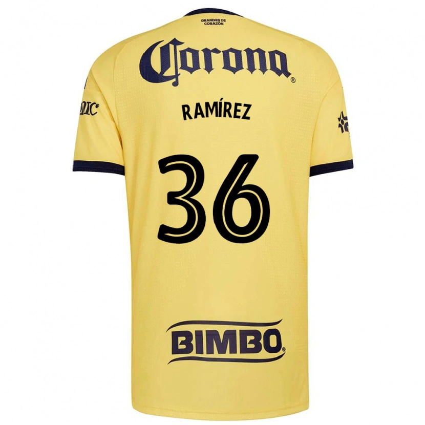 DanxenレディースMiguel Ramírez#36黄赤黒ホームシャツ2026/27ジャージーユニフォーム