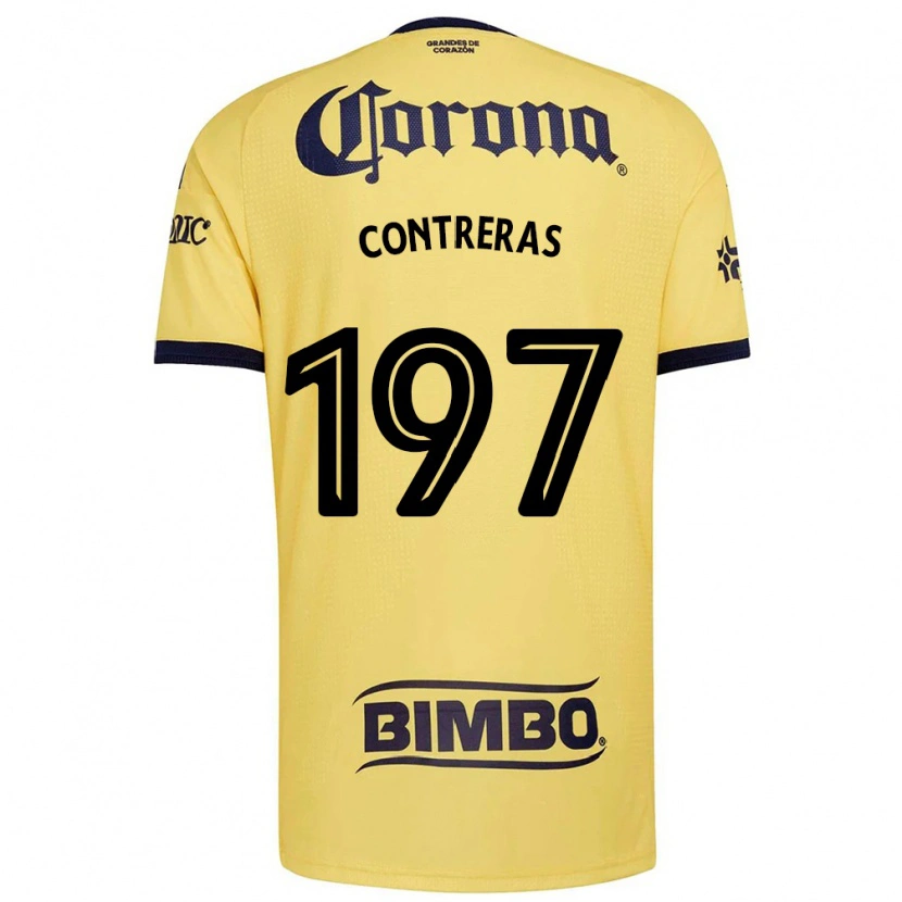 DanxenレディースÁngel Contreras#197黄赤黒ホームシャツ2026/27ジャージーユニフォーム