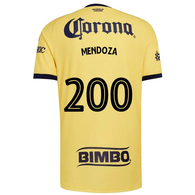 Danxenレディースルイス・アンヘル・メンドーサ#200黄赤黒ホームシャツ2026/27ジャージーユニフォーム