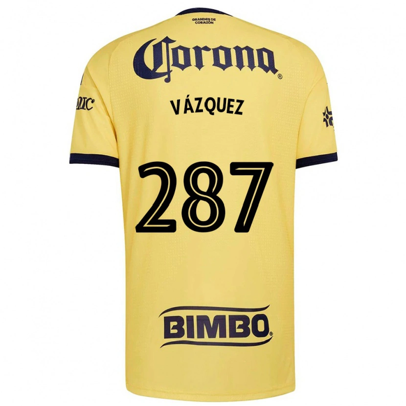 DanxenレディースOmar Vázquez#287黄赤黒ホームシャツ2026/27ジャージーユニフォーム